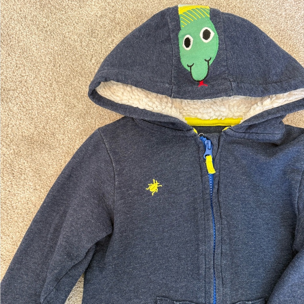 Mothercare Snake Hoodie Size 4–5Y | Cozy Lined Hood | EEUC